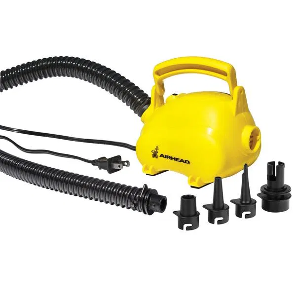 AHP-120AP – AIRHEAD Air Pump, Inflate Small Blow Up Items Electric 121 Volt 2.2 PSI 10 Foot Power Cord Pig Shaped Yel...